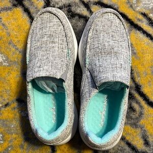 OrthoComfoot Women Canvas Slip on Shoes, Comfort Plantar Fasciitis size 8.5